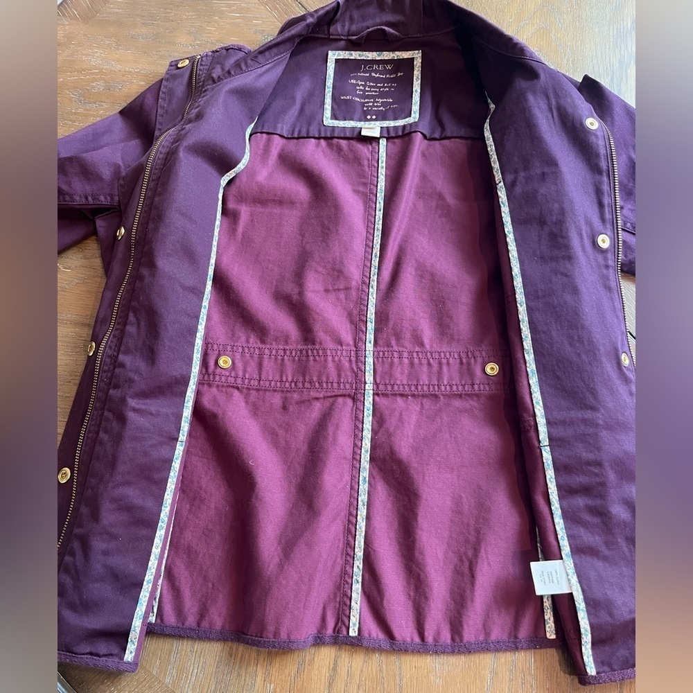 J Crew Relaxed Boyfriend Field Jacket Size M - Picture 8 of 9